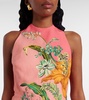 Anika floral linen minidress