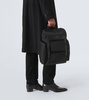 City leather-trimmed backpack