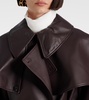 Tim caped leather jacket