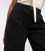 High-rise virgin wool pants