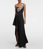 Embellished halterneck mdi dress