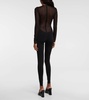 Semi-sheer bodysuit