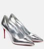 Kate 85 metallic leather pumps