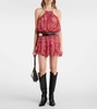 Sornel ruffled printed shorts
