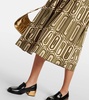 Andreis printed cotton poplin midi dress