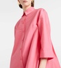 Quincy cotton-blend poplin midi dress