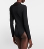 Cutout V-neck bodysuit