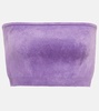 Velvet bandeau top