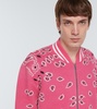 Bandana jacquard cotton bomber jacket