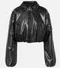 Premier faux leather bomber jacket