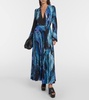 Antiparos pleated maxi dress