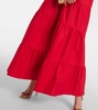 Tiered cotton maxi dress