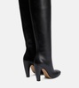 Leather over-the-knee boots
