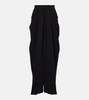 Ridente pleated cady maxi skirt 