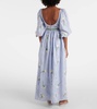 Viviane floral linen maxi dress