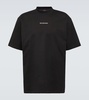 Reflective logo cotton t-shirt