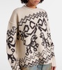 Wool-blend jacquard sweater