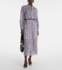 Dalida printed cotton voile midi dress