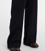 Pinstripe wide-leg pants