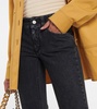 Low-rise straight jeans