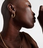 Coil 18kt gold hoop earrings