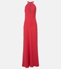 Fernet halterneck cady gown