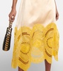 Embroidered cutout gown