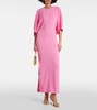 Gathered maxi dress