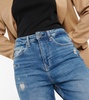 High-rise boyfriend jeans