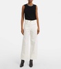 Cervia cropped mid-rise wide-leg jeans