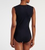 Sleeveless stretch-jersey bodysuit