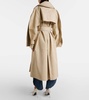 Cotton gabardine trench coat