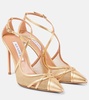 Shear 105 metallic leather and mesh pumps