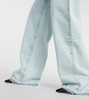 Embellished straight jeans