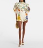 Flores floral high-rise shorts