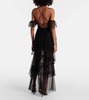 Carmen tiered tulle maxi dress