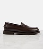 Monili polished leather loafers