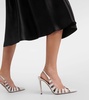 Hot Rumor 105 leather and PVC slingback pumps