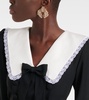 Bow crystal-embellished earrings
