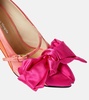 Tabi Monster satin bow 110 pumps