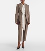 Checked virgin wool blazer