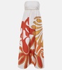 Algae cotton-blend maxi dress