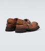 Leather slingback mules