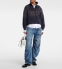Low-rise barrel-leg cargo jeans