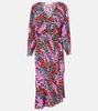 Eloise leopard-print midi dress