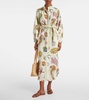 Sea linen shirt dress