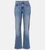 High-rise straight jeans