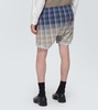Checked cotton shorts