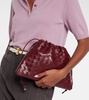 Intrecciato leather pouch