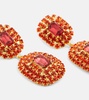 Embellished drop earrings